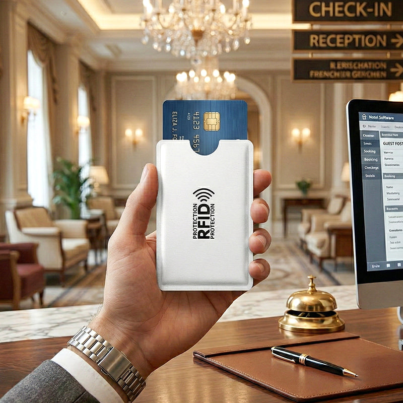 🥳2026 HOT SALE🥳💞50K+ SOLD!🛡️💳 50% OFF! RFID‑Blocking Credit Card Holder – Shields your cards from digital pickpockets. Slim, durable & travel‑friendly – secure your identity! 🔒✨