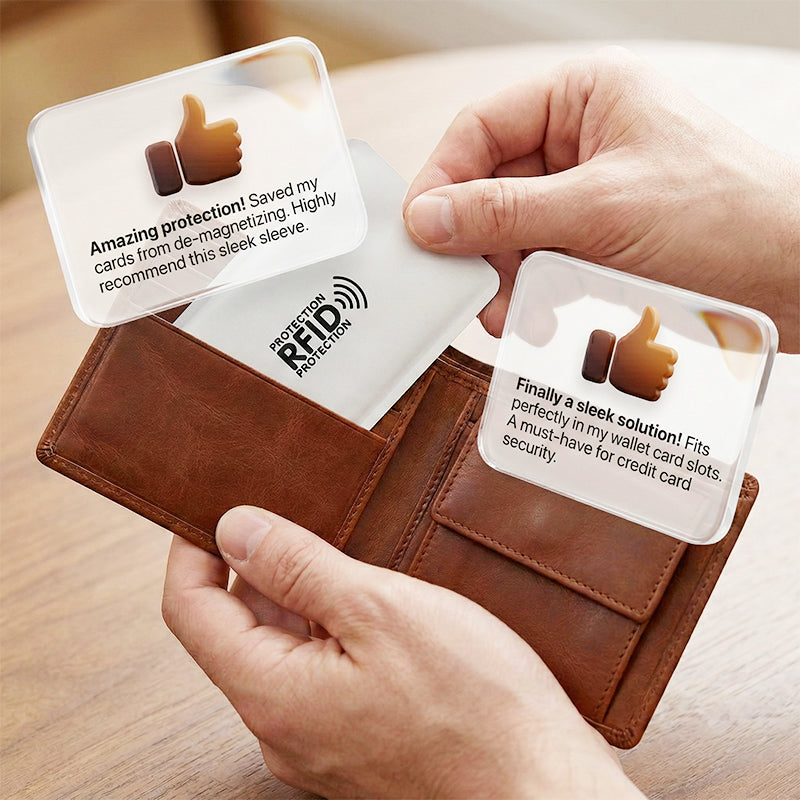 🥳2026 HOT SALE🥳💞50K+ SOLD!🛡️💳 50% OFF! RFID‑Blocking Credit Card Holder – Shields your cards from digital pickpockets. Slim, durable & travel‑friendly – secure your identity! 🔒✨