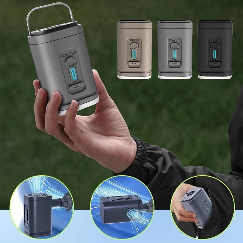 🥳2026 HOT SALE🥳💞50K+ SOLD!🏕️🔋 50% OFF! Rechargeable Camping Air Pump – Fast inflate/deflate, LED light, 5 nozzles. Compact & lightweight. Set up camp in minutes! 💨✨