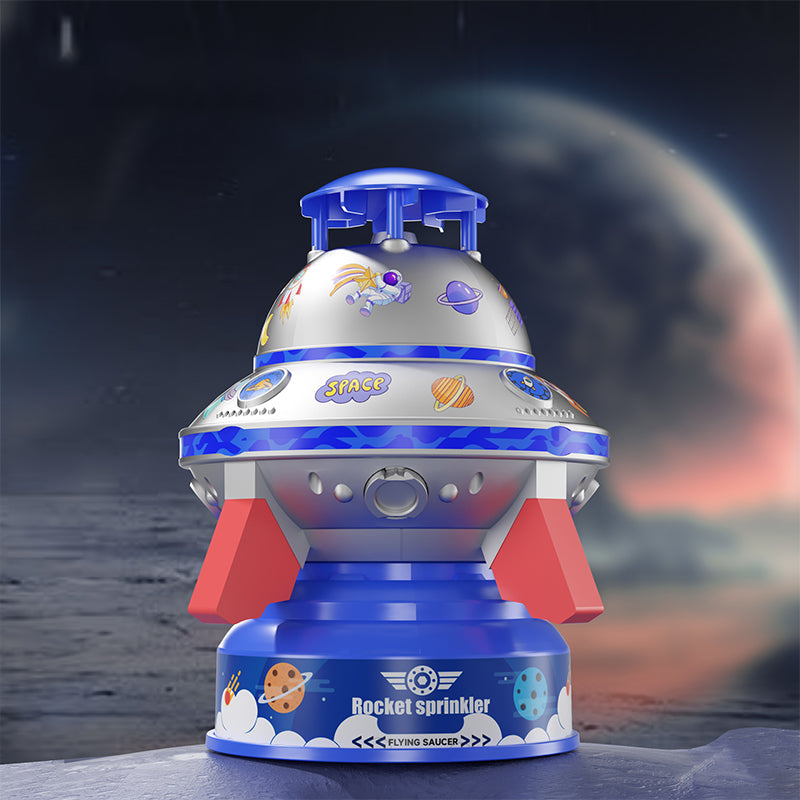 🥳2026 HOT SALE🥳💞50K+ SOLD!🛸💦 50% OFF! UFO Water Sprinkler Toy – Water‑powered liftoff, 360° spin & colourful LEDs. Includes space stickers for creative fun. A magical summer garden splash zone! 🌟✨