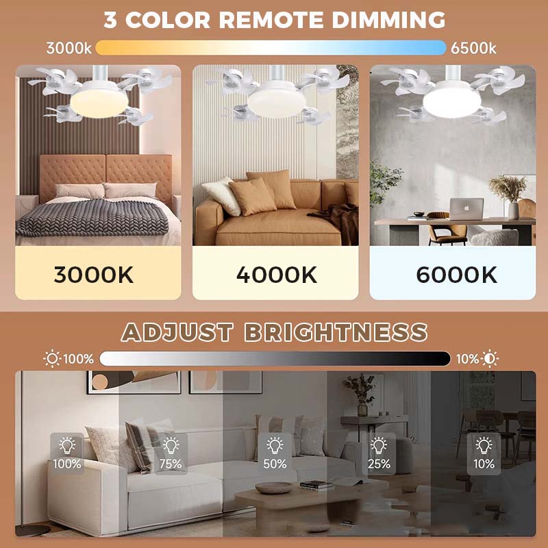 🥳2026 HOT SALE🥳💞50K+ SOLD!💡🌬️ 50% OFF! Remote‑Controlled LED Ceiling Fan Light – Foldable blades, dimmable & timer. Saves energy, elegant design. A smart home upgrade! 🏠✨