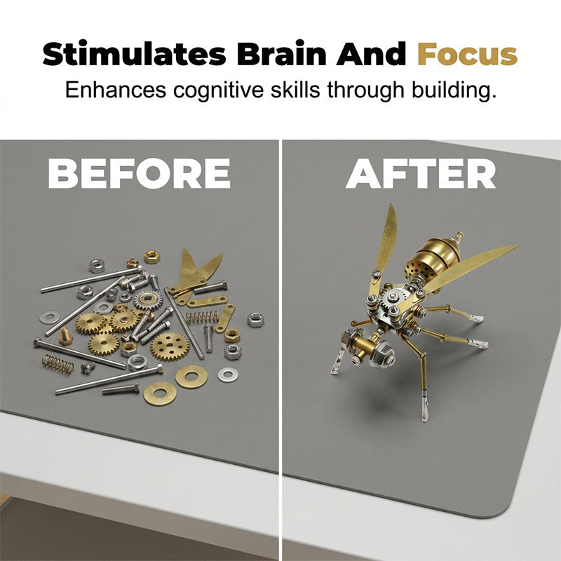 🥳2026 HOT SALE🥳💞50K+ SOLD! 🐝⚙️ 50% OFF! 3D Metal Bee Puzzle Assembly Model Kit – Premium metal alloy, intricate gears & mechanical details. DIY assembly – a rewarding challenge for hobbyists & puzzle lovers! 🔧✨