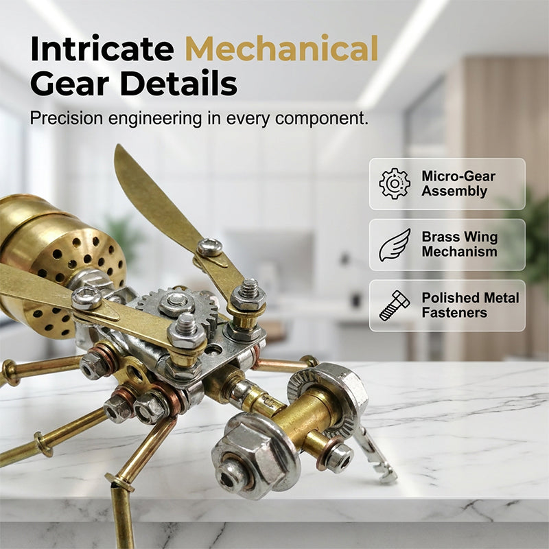🥳2026 HOT SALE🥳💞50K+ SOLD! 🐝⚙️ 50% OFF! 3D Metal Bee Puzzle Assembly Model Kit – Premium metal alloy, intricate gears & mechanical details. DIY assembly – a rewarding challenge for hobbyists & puzzle lovers! 🔧✨