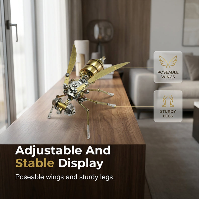 🥳2026 HOT SALE🥳💞50K+ SOLD! 🐝⚙️ 50% OFF! 3D Metal Bee Puzzle Assembly Model Kit – Premium metal alloy, intricate gears & mechanical details. DIY assembly – a rewarding challenge for hobbyists & puzzle lovers! 🔧✨