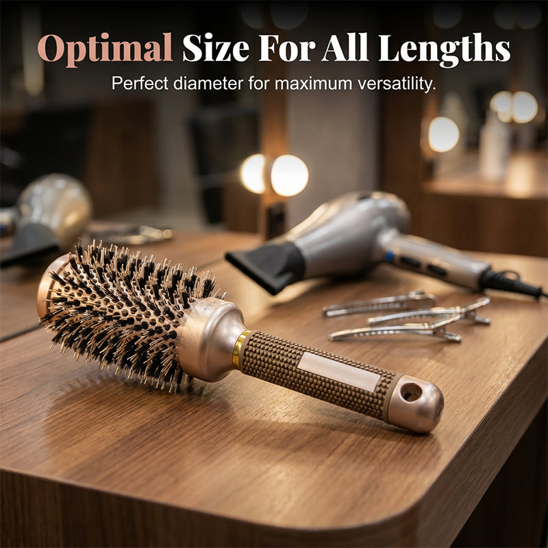 🥳2026 HOT SALE🥳💞50K+ SOLD! 💇✨ 50% OFF! Professional Vented Round Hair Brush – boar & nylon bristles, honeycomb vent barrel for fast drying, volume & smooth salon-style blowouts at home! 🛡️💪