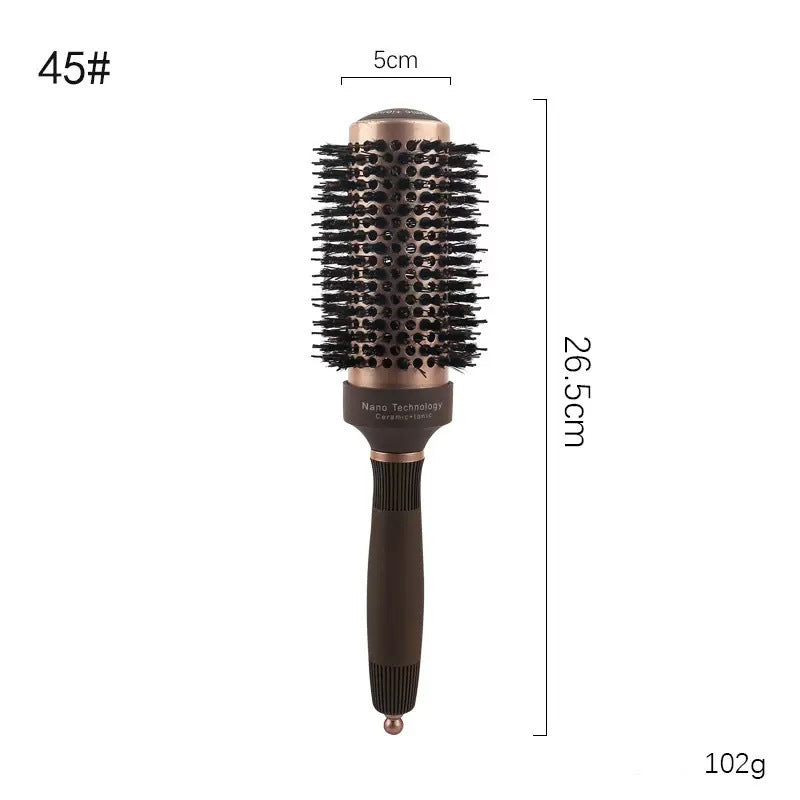 🥳2026 HOT SALE🥳💞50K+ SOLD! 💇✨ 50% OFF! Professional Vented Round Hair Brush – boar & nylon bristles, honeycomb vent barrel for fast drying, volume & smooth salon-style blowouts at home! 🛡️💪