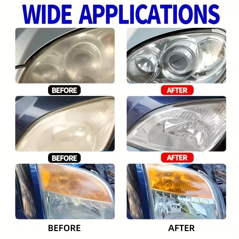 🥳2026 HOT SALE🥳💞50K+ SOLD!🚗💡 50% OFF! Headlight Restoration Spray – Removes yellow haze, restores clarity & brightness. Safer night driving, included towel. ✨🛡️