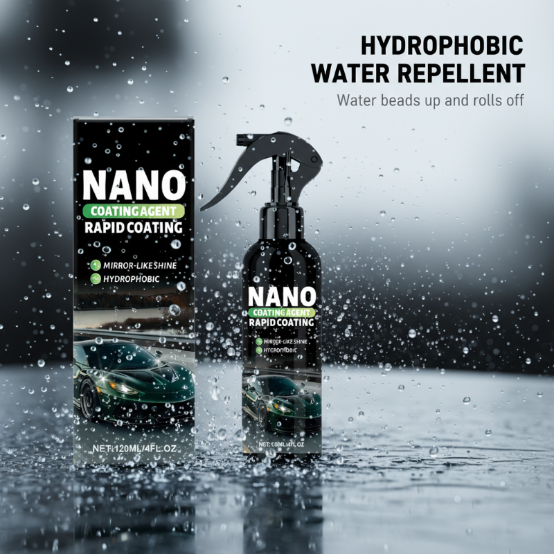 🥳2026 HOT SALE🥳💞50K+ SOLD!🛡️💧 50% OFF! Rapid Nano Ceramic Coating – Long‑lasting protection, wet‑look shine. Easy spray & wipe. Safe for paint, glass & chrome. 🚘✨