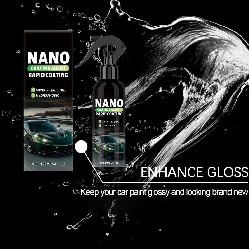 🥳2026 HOT SALE🥳💞50K+ SOLD!🛡️💧 50% OFF! Rapid Nano Ceramic Coating – Long‑lasting protection, wet‑look shine. Easy spray & wipe. Safe for paint, glass & chrome. 🚘✨