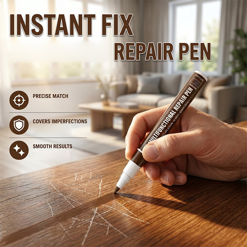 🥳2026 HOT SALE🥳💞50K+ SOLD!🪑🎨 50% OFF! Brown Wood Furniture Scratch Repair Pen – Hides scratches & scuffs instantly. Precision 2mm tip, mess‑free. Furniture looks new again! ✨🖌️