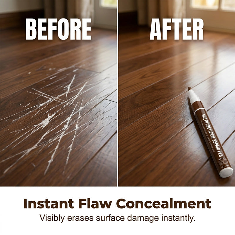 🥳2026 HOT SALE🥳💞50K+ SOLD!🪑🎨 50% OFF! Brown Wood Furniture Scratch Repair Pen – Hides scratches & scuffs instantly. Precision 2mm tip, mess‑free. Furniture looks new again! ✨🖌️
