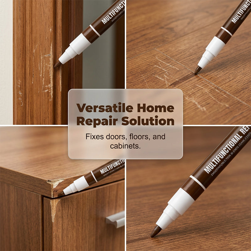 🥳2026 HOT SALE🥳💞50K+ SOLD!🪑🎨 50% OFF! Brown Wood Furniture Scratch Repair Pen – Hides scratches & scuffs instantly. Precision 2mm tip, mess‑free. Furniture looks new again! ✨🖌️