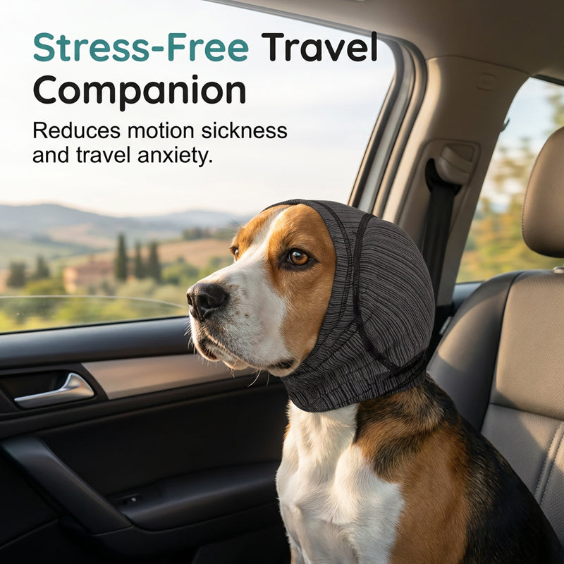 🥳2026 HOT SALE🥳💞50K+ SOLD! 🐾🎧 50% OFF! Pet Noise Cancelling Earmuffs – gentle swaddling compression soothes thunder & fireworks anxiety. Soft stretchable fit, drug-free calm! 🛡️💚
