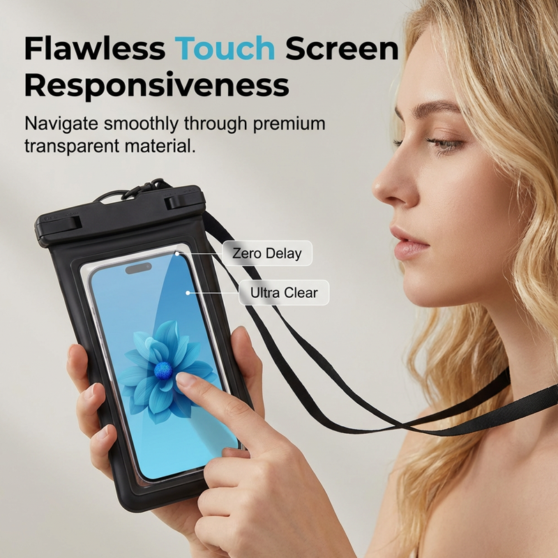 🥳2026 HOT SALE🥳💞50K+ SOLD!📱💧 50% OFF! Universal Waterproof Phone Pouch – Dual snap lock, responsive touch screen. Swim, snap, stay connected! 🌊✨