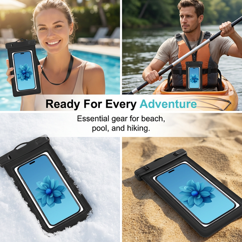 🥳2026 HOT SALE🥳💞50K+ SOLD!📱💧 50% OFF! Universal Waterproof Phone Pouch – Dual snap lock, responsive touch screen. Swim, snap, stay connected! 🌊✨