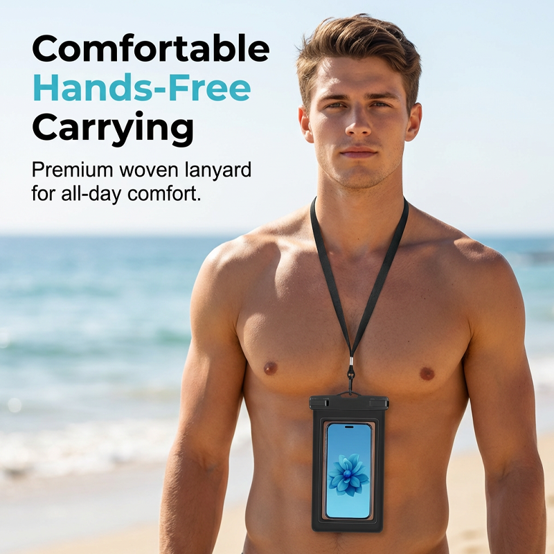 🥳2026 HOT SALE🥳💞50K+ SOLD!📱💧 50% OFF! Universal Waterproof Phone Pouch – Dual snap lock, responsive touch screen. Swim, snap, stay connected! 🌊✨