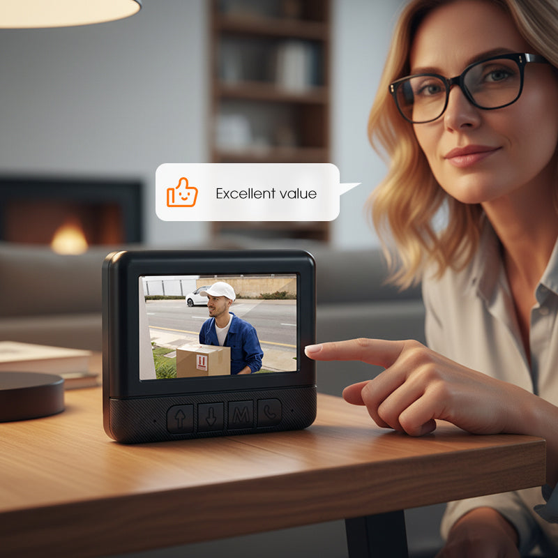 🥳2026 HOT SALE🥳💞50K+ SOLD! 🔔📺 50% OFF! Wireless Smart Video Doorbell with 4.3" Display – 1080P HD, two-way audio, night vision & motion detection. No Wi-Fi needed, easy install! 🛡️✅