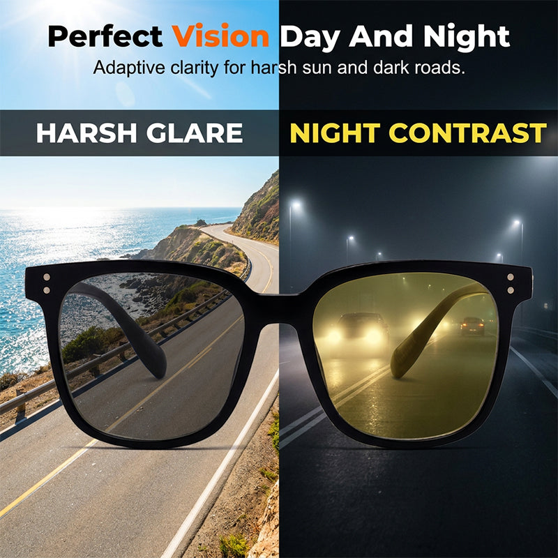 🥳2026 HOT SALE🥳💞50K+ SOLD!👓🧲 50% OFF! Magnetic 3‑in‑1 Glasses – Swap lenses in a snap: clear, polarised & night vision. One frame, endless clarity! 🌙✨