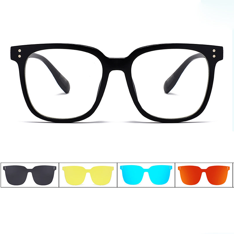 🥳2026 HOT SALE🥳💞50K+ SOLD!👓🧲 50% OFF! Magnetic 3‑in‑1 Glasses – Swap lenses in a snap: clear, polarised & night vision. One frame, endless clarity! 🌙✨