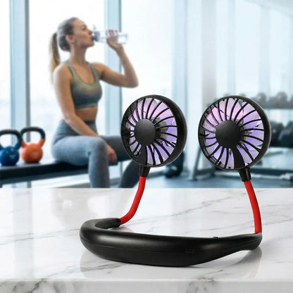 🥳2026 HOT SALE🥳💞50K+ SOLD!🌬️🌀 50% OFF! 3‑Speed Neck Fan – 360° airflow, lightweight & hands‑free. 2200mAh battery, lasts 4‑12 hrs. Stay cool wherever you go! 😎💨
