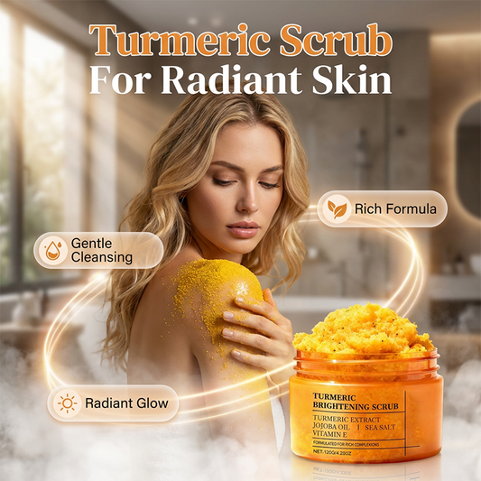 🥳2026 HOT SALE🥳💞50K+ SOLD!🌿✨ 50% OFF! Turmeric Brightening Body Scrub – Natural turmeric, jojoba oil & sea salt. Gently exfoliates dull skin – reveals radiant, baby‑soft glow from head to toe! 🧖‍♀️💛
