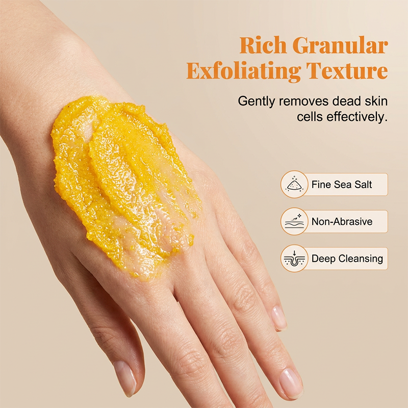 🥳2026 HOT SALE🥳💞50K+ SOLD!🌿✨ 50% OFF! Turmeric Brightening Body Scrub – Natural turmeric, jojoba oil & sea salt. Gently exfoliates dull skin – reveals radiant, baby‑soft glow from head to toe! 🧖‍♀️💛