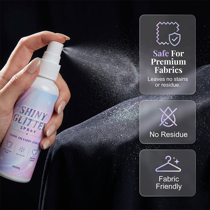 🥳2026 HOT SALE🥳💞50K+ SOLD!✨💎 50% OFF! Body & Hair Glitter Spray – Micro‑glitter particles, no sticky residue. Safe on fabrics & hair. Catch the light all day! 👗✨