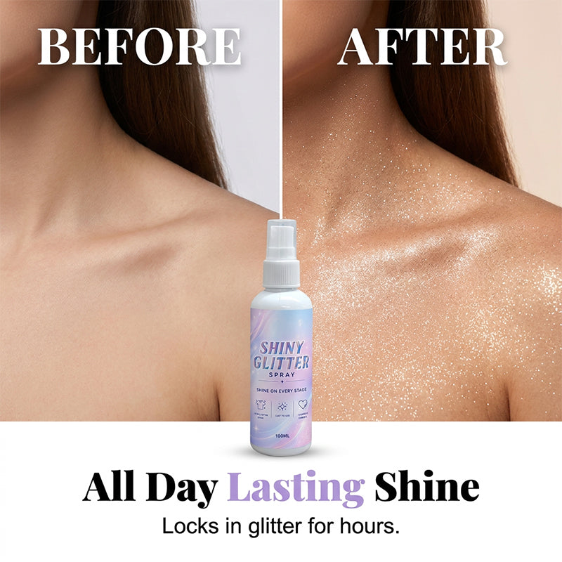 🥳2026 HOT SALE🥳💞50K+ SOLD!✨💎 50% OFF! Body & Hair Glitter Spray – Micro‑glitter particles, no sticky residue. Safe on fabrics & hair. Catch the light all day! 👗✨