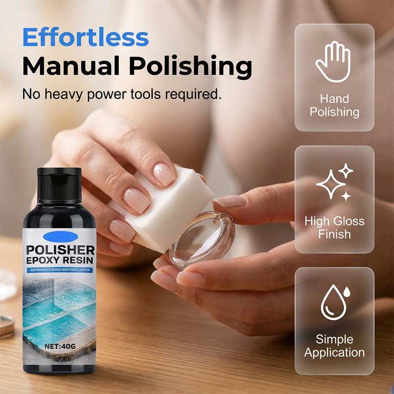 🥳2026 HOT SALE🥳💞50K+ SOLD!✨💎 50% OFF! Epoxy Resin Polish – Restores dull resin to crystal‑clear high gloss. Removes scratches & haze. Effortless hand polish! 🎨🌟