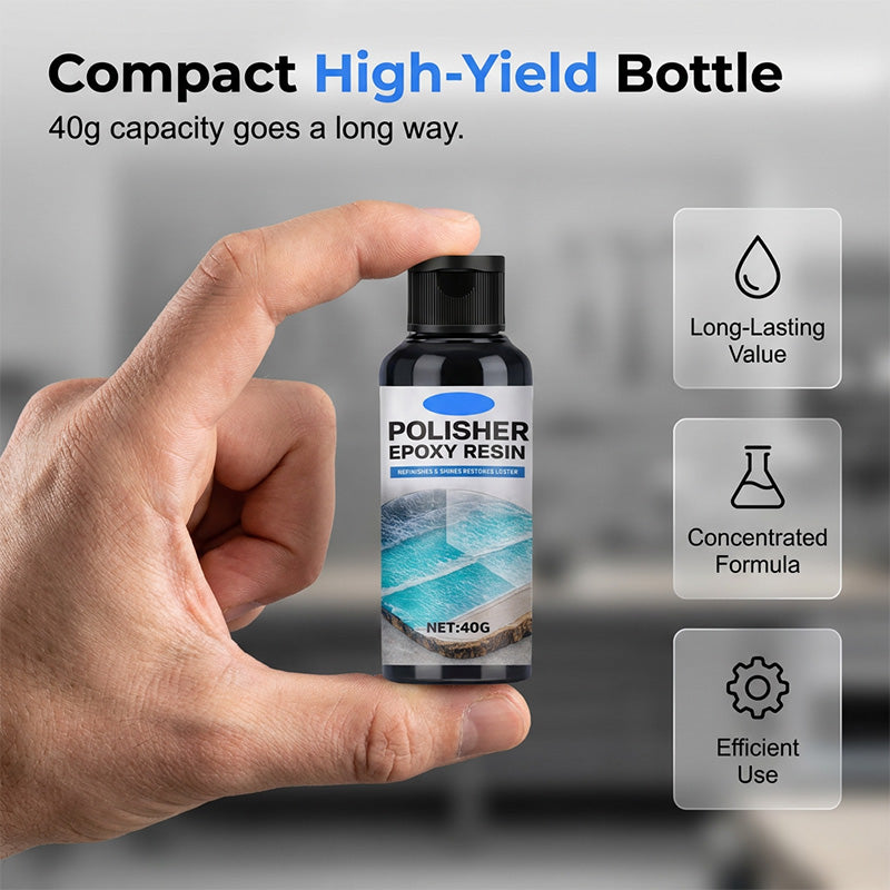 🥳2026 HOT SALE🥳💞50K+ SOLD!✨💎 50% OFF! Epoxy Resin Polish – Restores dull resin to crystal‑clear high gloss. Removes scratches & haze. Effortless hand polish! 🎨🌟