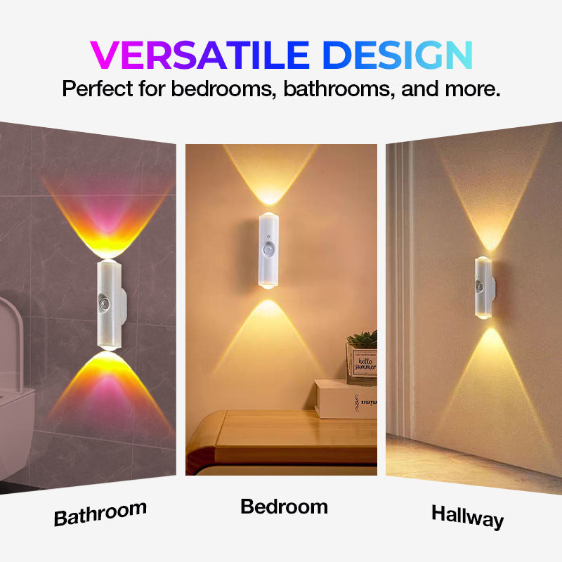 🥳2026 HOT SALE🥳💞50K+ SOLD! 💡🌙 Magnetic Motion Sensor Light – auto-on within 5m, 15s auto-off. RGB + warm white, magnetic mount, no tools. Safe night trips to the bathroom! 🚻✅