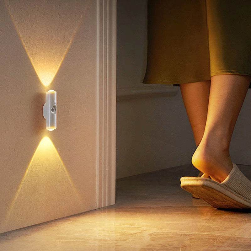 🥳2026 HOT SALE🥳💞50K+ SOLD! 💡🌙 Magnetic Motion Sensor Light – auto-on within 5m, 15s auto-off. RGB + warm white, magnetic mount, no tools. Safe night trips to the bathroom! 🚻✅