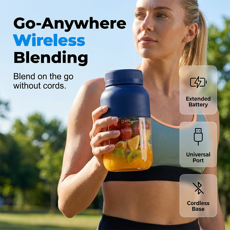🥳2026 HOT SALE🥳💞50K+ SOLD!🏆🥤 LAST DAY 50% OFF! Portable Blender Cup – 1300ml, crushes ice, cordless. Make smoothies anywhere, anytime! 🍹⚡