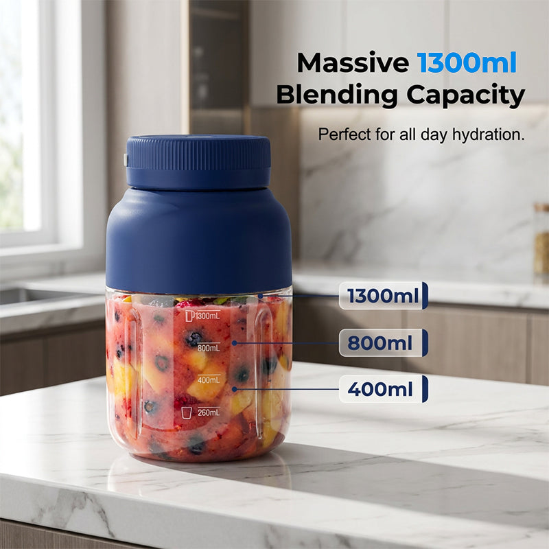 🥳2026 HOT SALE🥳💞50K+ SOLD!🏆🥤 LAST DAY 50% OFF! Portable Blender Cup – 1300ml, crushes ice, cordless. Make smoothies anywhere, anytime! 🍹⚡
