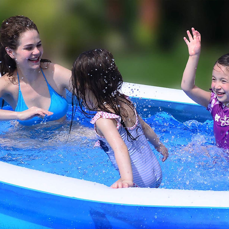 🥳2026 HOT SALE🥳💞50K+ SOLD!🏊‍♂️💙 50% OFF! Thickened Inflatable Pool with Pump – Durable family size, quick set-up. Cool off & make memories! 🌞✨