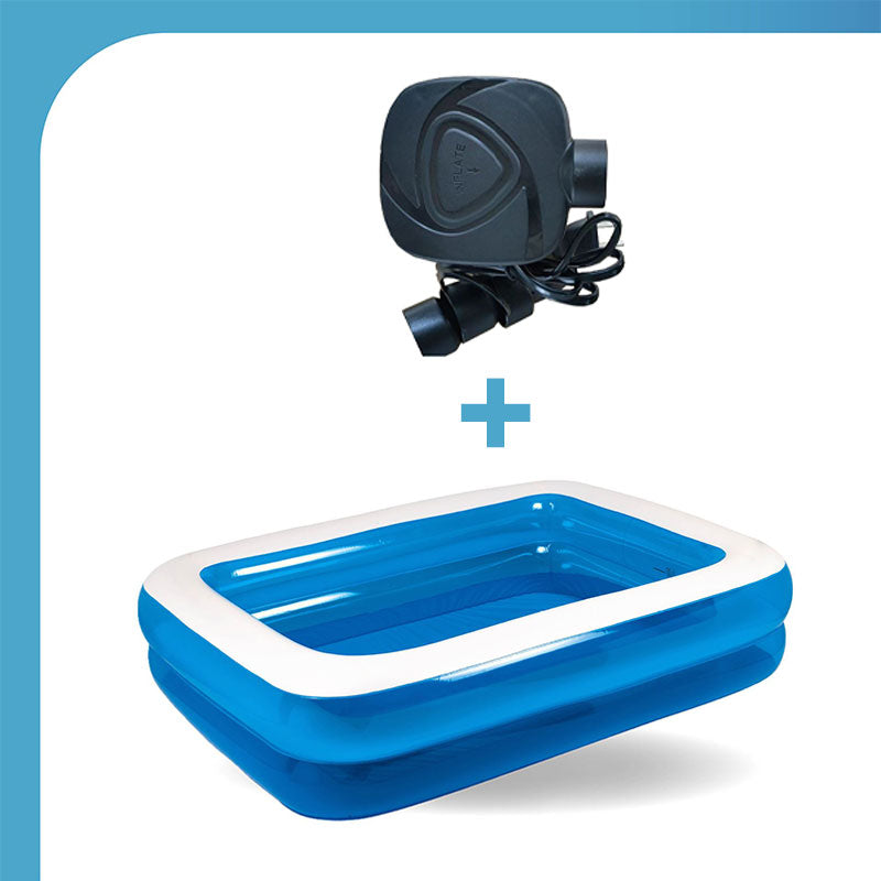 🥳2026 HOT SALE🥳💞50K+ SOLD!🏊‍♂️💙 50% OFF! Thickened Inflatable Pool with Pump – Durable family size, quick set-up. Cool off & make memories! 🌞✨