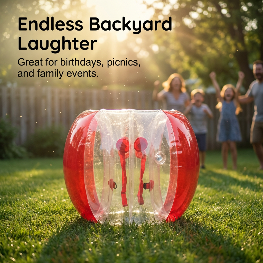 🥳2026 HOT SALE🥳💞50K+ SOLD!🏃‍♂️🛡️ 50% OFF! Inflatable Bumper Ball – Durable PVC, secure handles & straps. Safe rolling fun for kids & adults! ⚡✨