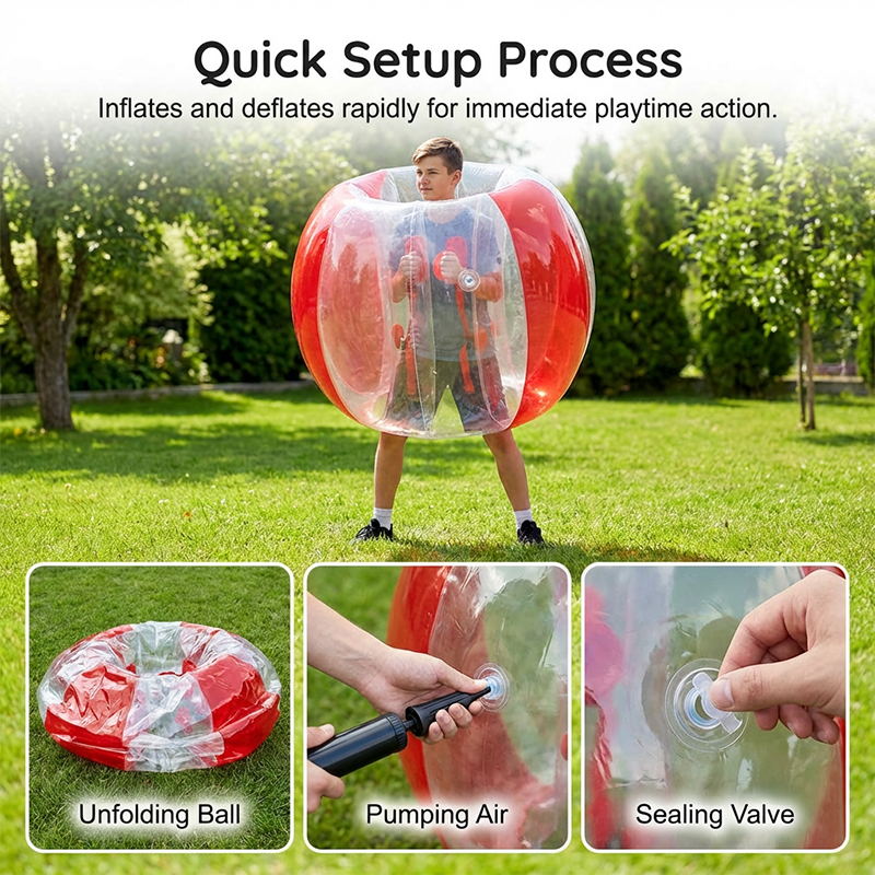 🥳2026 HOT SALE🥳💞50K+ SOLD!🏃‍♂️🛡️ 50% OFF! Inflatable Bumper Ball – Durable PVC, secure handles & straps. Safe rolling fun for kids & adults! ⚡✨