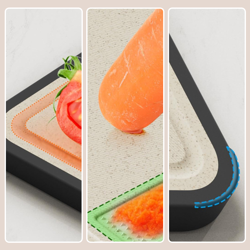 🥳2026 HOT SALE🥳💞50K+ SOLD!🔪🥩 50% OFF! Titanium Cutting Board – Dual‑surface: titanium for meat, wheat straw for veg. Anti‑slip, juice groove, easy clean. Perfect for every kitchen! 🧼✨