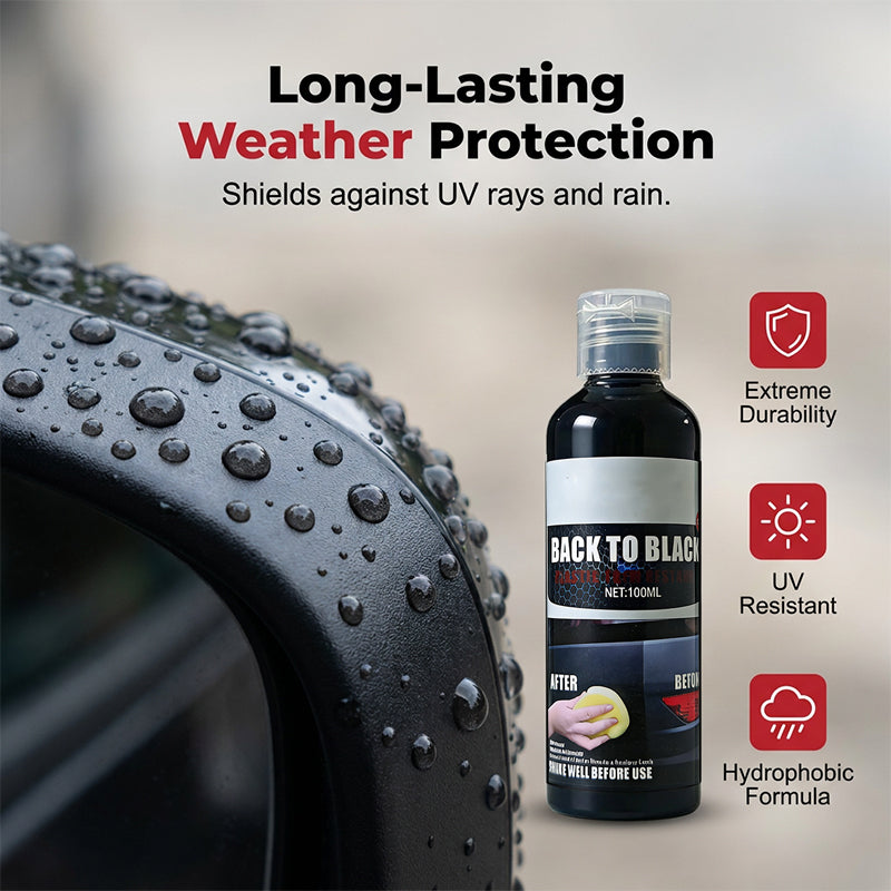 🥳2026 HOT SALE🥳💞50K+ SOLD!🚗✨ 50% OFF! Professional Plastic Reviver – Instantly restores faded trim to deep black. Long‑lasting UV protection. Non‑greasy, no streaks! 🛡️💪