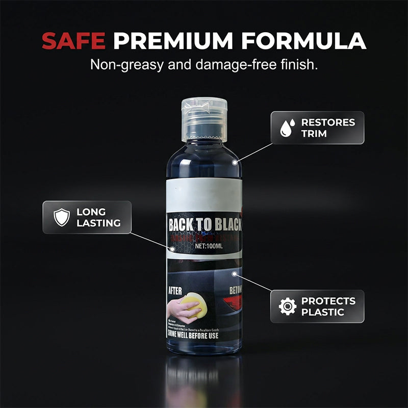 🥳2026 HOT SALE🥳💞50K+ SOLD!🚗✨ 50% OFF! Professional Plastic Reviver – Instantly restores faded trim to deep black. Long‑lasting UV protection. Non‑greasy, no streaks! 🛡️💪