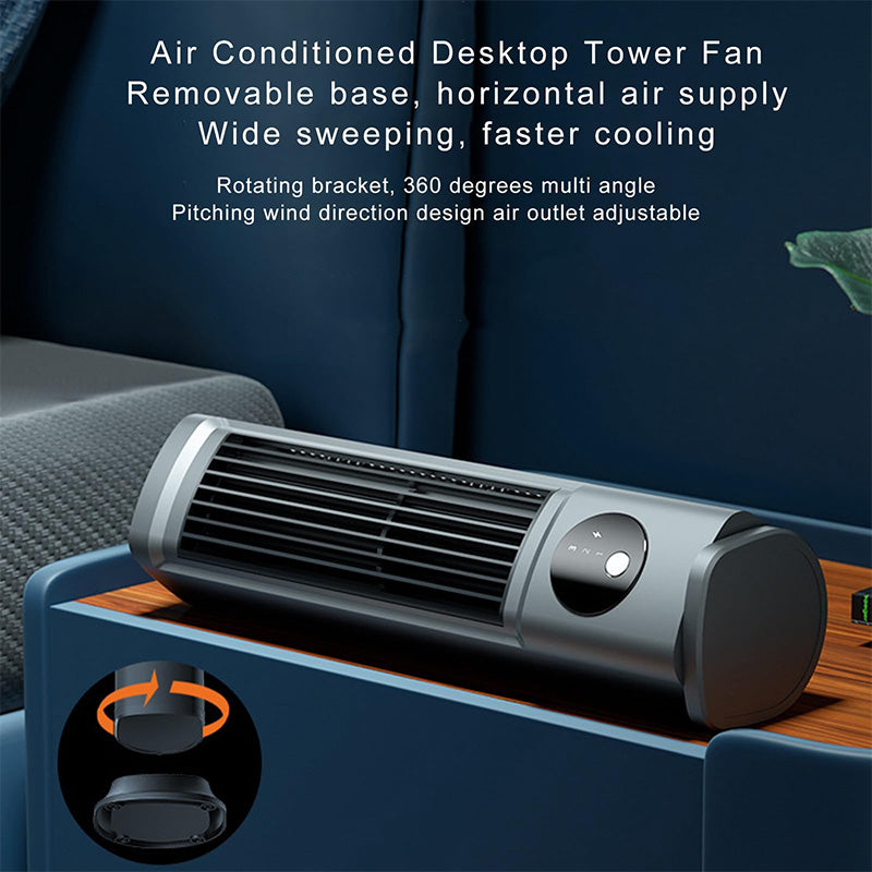 🥳2026 HOT SALE🥳💞50K+ SOLD!🌬️😴 50% OFF! 3‑Speed Quiet Tower Fan – Wide‑angle airflow, vertical/horizontal placement. Rechargeable & portable. Perfect for bedroom or office! 🖥️✨