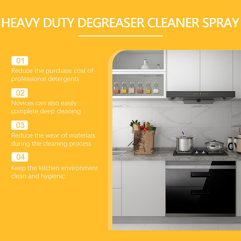 🥳2026 HOT SALE🥳💞50K+ SOLD!🧯💥 50% OFF! Powerful Degreaser Spray – Cuts through tough grease & grime fast. Non‑toxic, safe for family & pets. Just spray & wipe! 🍳✨