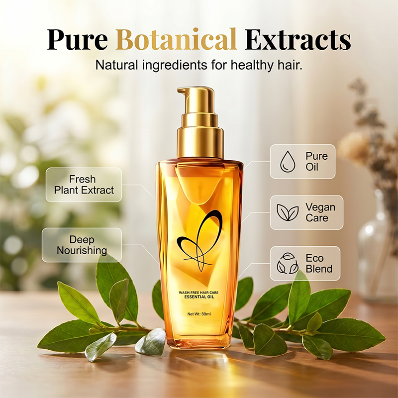 🥳2026 HOT SALE🥳💞50K+ SOLD!💇‍♀️🌸 50% OFF! Wash‑Free Hair Care Essential Oil – Instantly smooths frizz, restores shine. Lightweight, non‑greasy. Silky hair in one drop! 💧✨