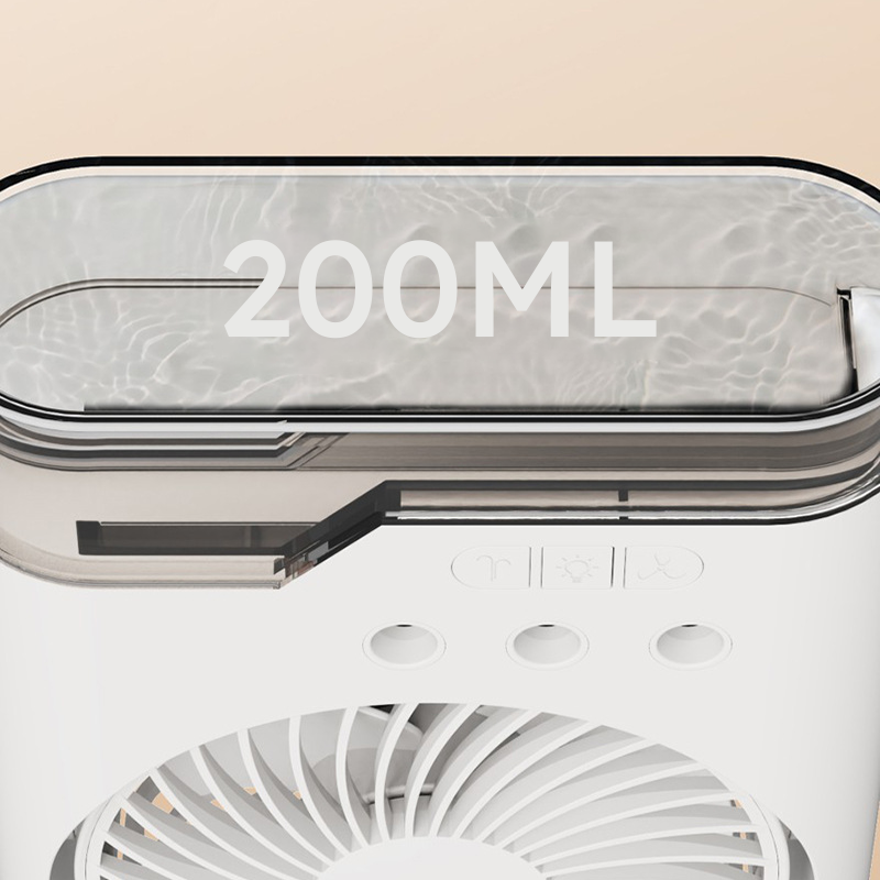 🥳2026 HOT SALE🥳💞50K+ SOLD!🧊🌿 50% OFF! Portable Air Conditioner – Triple‑nozzle mist + fan, ice‑compatible for extra chill. 200ml tank, 7 colours, 5 speeds. Your personal summer oasis! 💨✨