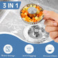 🥳2026 HOT SALE🥳💞50K+ SOLD!🚰🛡️ 50% OFF! Kitchen Sink Drain Strainer – 3‑in‑1: strainer, stopper & odour block. Press to fill, press to drain – no more clogs! 🧼✨