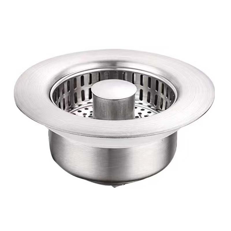 🥳2026 HOT SALE🥳💞50K+ SOLD!🚰🛡️ 50% OFF! Kitchen Sink Drain Strainer – 3‑in‑1: strainer, stopper & odour block. Press to fill, press to drain – no more clogs! 🧼✨