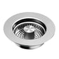 🥳2026 HOT SALE🥳💞50K+ SOLD!🚰🛡️ 50% OFF! Kitchen Sink Drain Strainer – 3‑in‑1: strainer, stopper & odour block. Press to fill, press to drain – no more clogs! 🧼✨