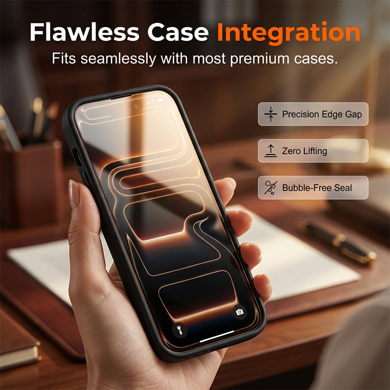 🥳2026 HOT SALE🥳💞50K+ SOLD!📱🛡️ 50% OFF! Auto‑align Screen Protector – 9H tempered glass, dust‑free & bubble‑free. Easy install in seconds – no more misalignment! 🔒✨