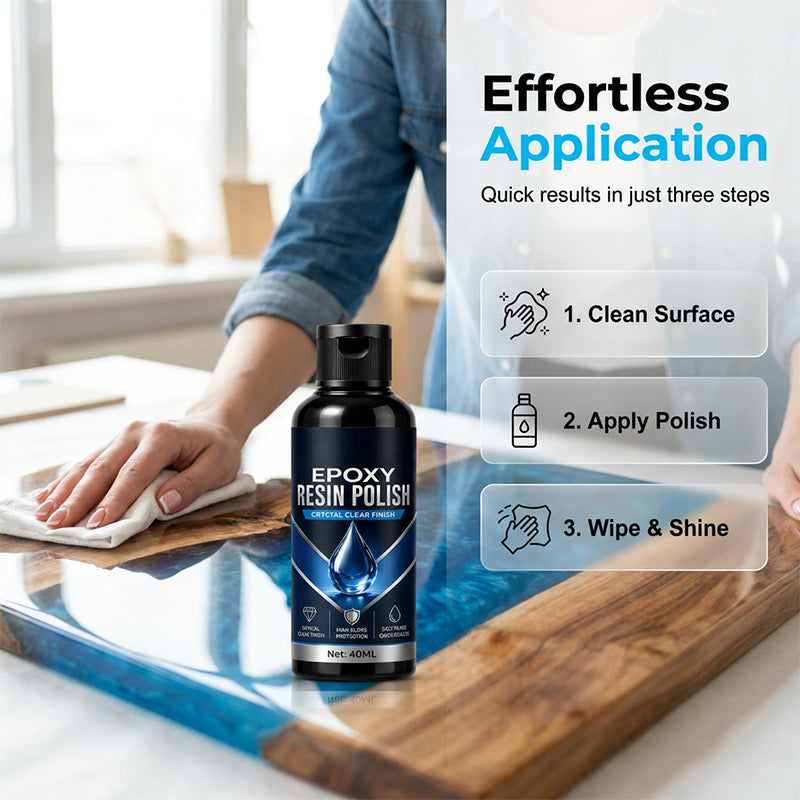 🥳2026 HOT SALE🥳💞50K+ SOLD!✨🎨 50% OFF! High‑Gloss Epoxy Resin Polish – Restores crystal clarity, removes micro‑scratches. Easy wipe‑on, professional shine! 💎🛠️